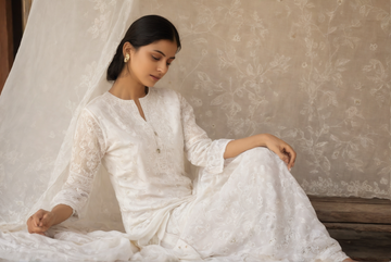 Handcrafted Chikankari kurti