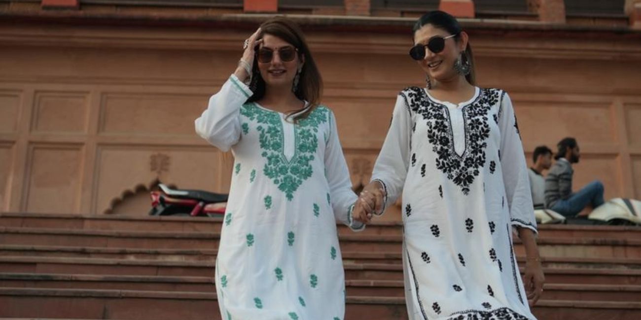 Handmade Chikankari Kurtis Online