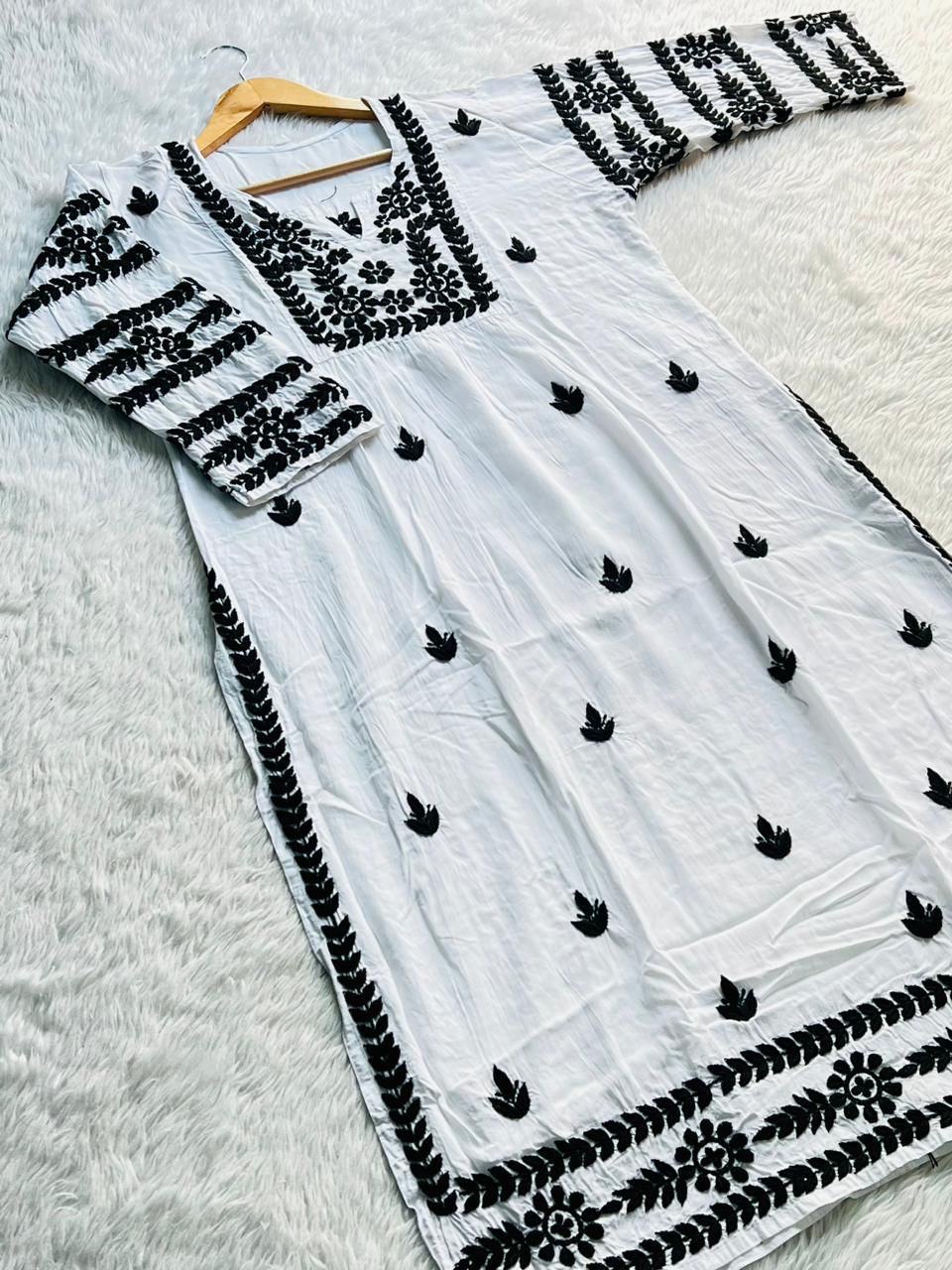 Meher Modal Kurti – Bangle Work Elegance - Chikan Diaries
