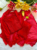 Premium Ryon Mukaish 3-Piece Set - Chikan Diaries