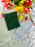 Premium Ryon Kurti with Mukaish-Embroidered Pant Set - Chikan Diaries