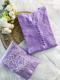 Aafreen Dobby Cotton Set – Everyday Elegance - Chikan Diaries