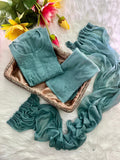Rayon Dyed Cord Sets with Dupatta - Chikan Diaries