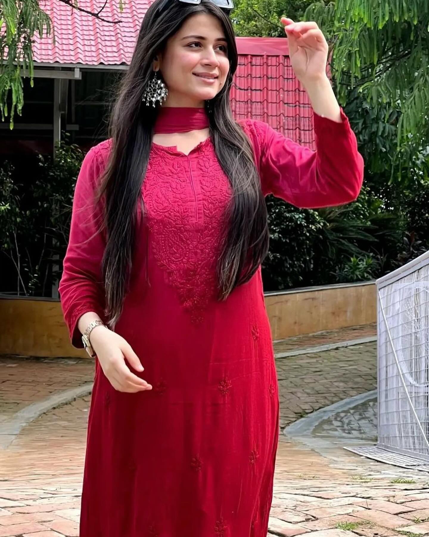 Premium Ombre 3-Piece with Ghas Patti work - Chikan Diaries