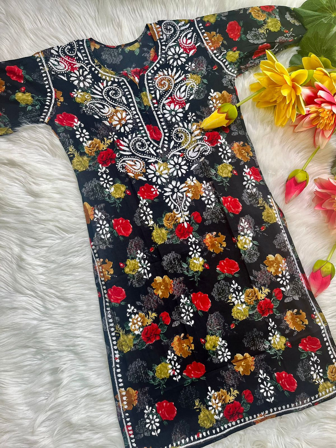 Khayal Mul Mul Printed Set - Chikan Diaries