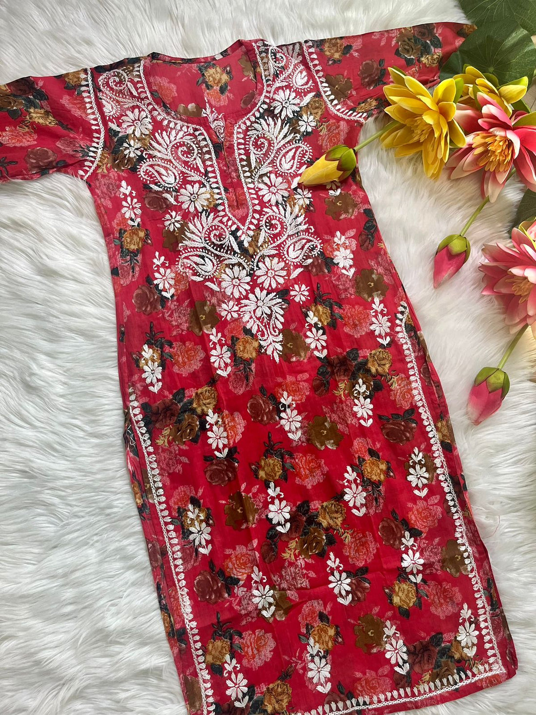 Khayal Mul Mul Printed Set - Chikan Diaries
