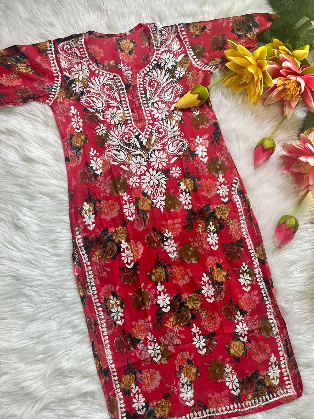 Khayal Mul Mul Printed Set - Chikan Diaries