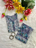 Exclusive Mul Mul Long Printed Co-ord Set - Chikan Diaries