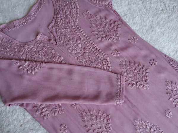 Hoor Viscose Mukesh Work Kurti, Handmade Embroidered Indian Tunic, Women's Ethnic Designer Top, Traditional Festive Party Apparel