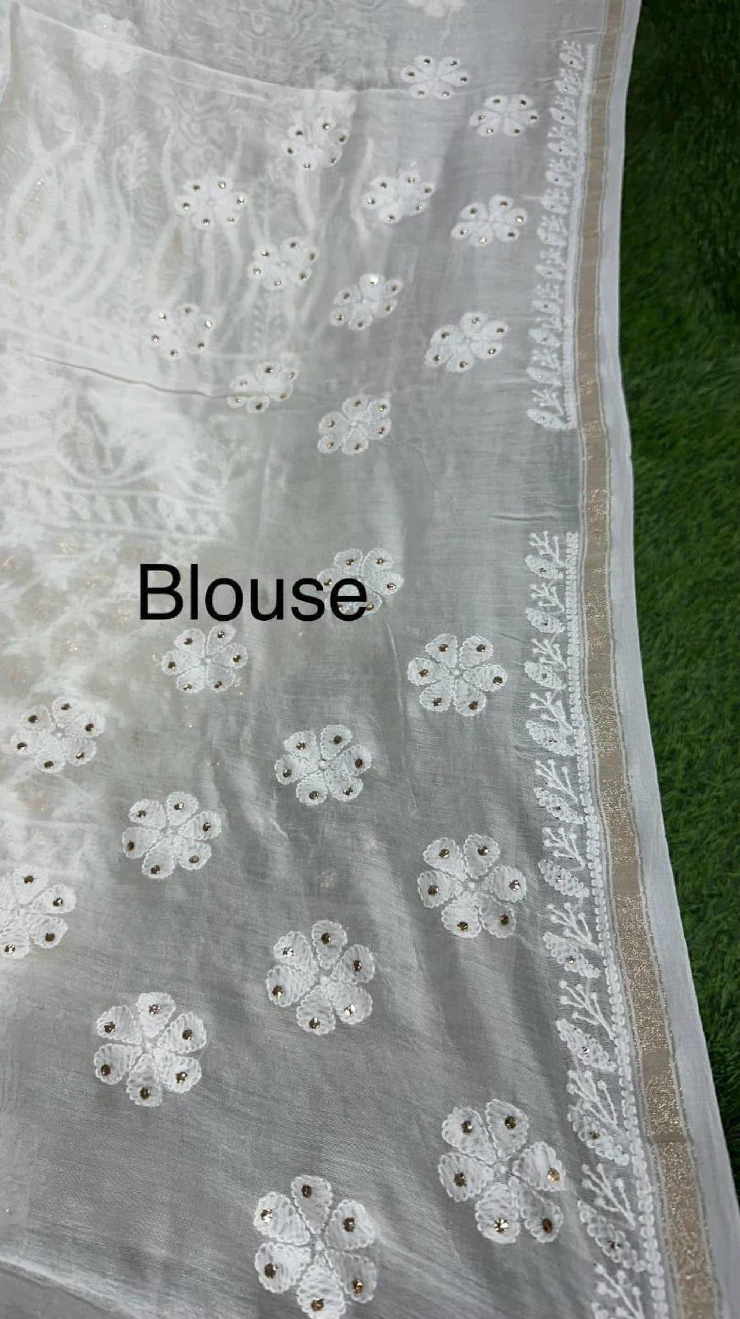Chikan Chanderi Silk Saree: Dyeable Mukesh Handcrafted Bridal Wedding Ethnic Drape, Luxurious Artistry