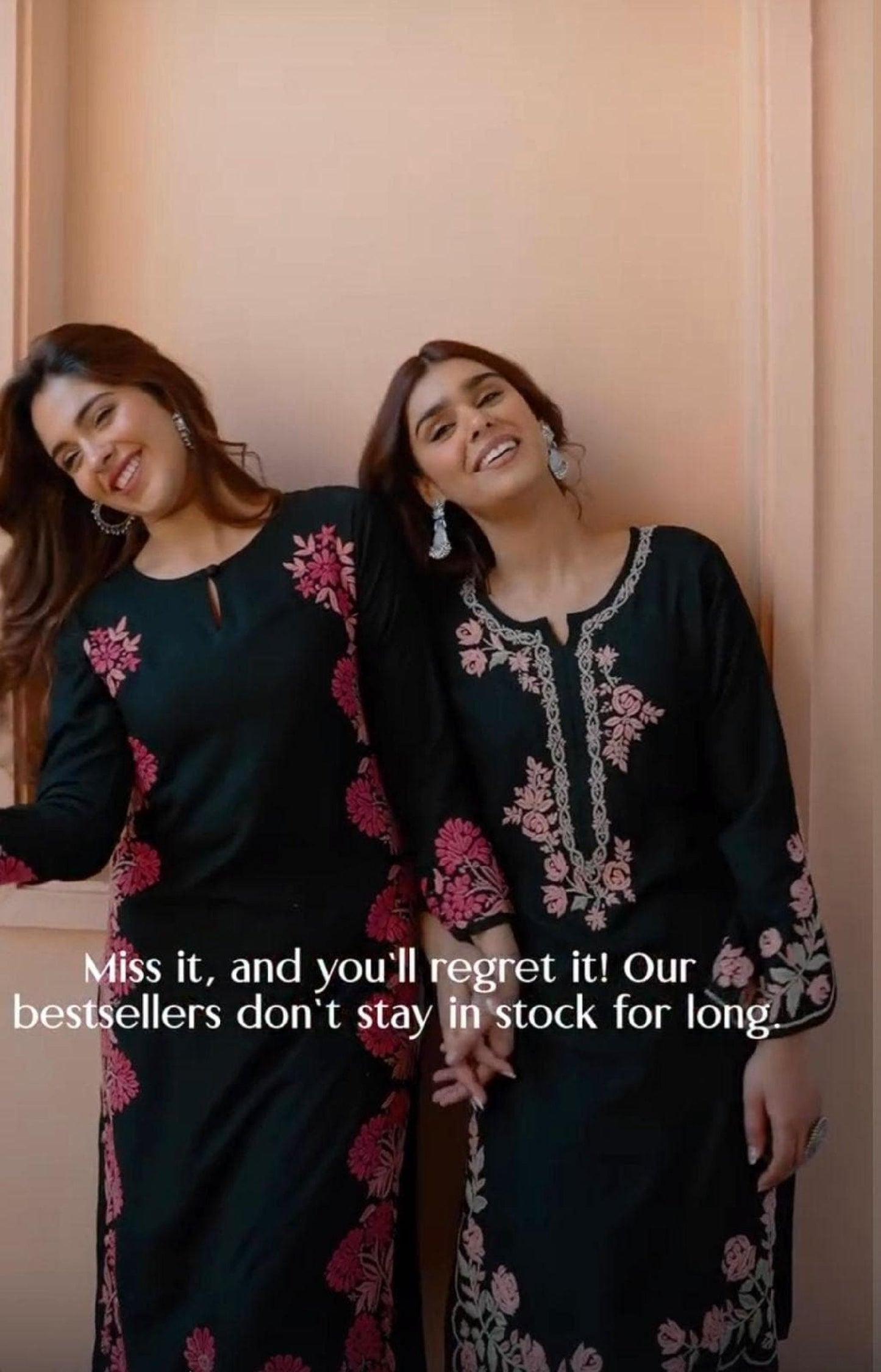Rayon Chikankari Kurti Hand Embroidery, Women's Ethnic Tunic Top, Lucknowi Traditional Casual Dress, BUY 1 GET 1