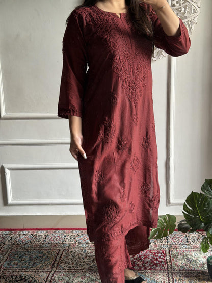 Indian Chanderi Silk Kurti Palazzo Set | Rayon Suit Set from India | Traditional Indian Dress for Women | Ethnic Wear | Desi Clothing