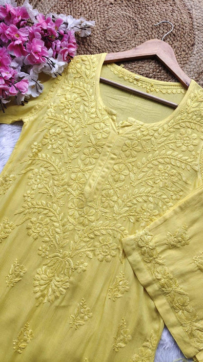Rayon Dyed Suit Set | Handcrafted Kurti Palazzo Set | Soft Breathable Ethnic Wear | Indian Traditional Dress | Artisan Made