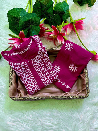 Indian Rayon Kurti Palazzo Set | Ghaspatti Embroidery Work from India | Traditional Ethnic Wear for Women | Desi Suit Set | Festival Outfit