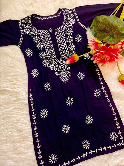 Indian Rayon Kurti Palazzo Set | Ghaspatti Embroidery Work from India | Traditional Ethnic Wear for Women | Desi Suit Set | Festival Outfit