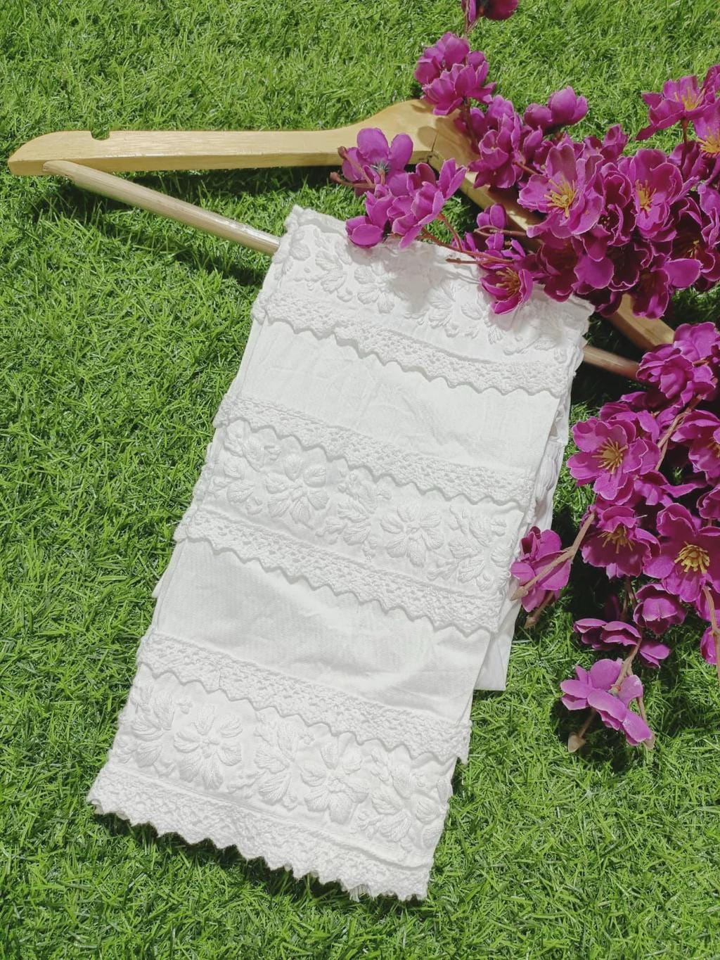 Chikankari Lycra Pant | Stretchable Free Size Indian Trousers | Fusion Wear Leggings | Ethnic Western Bottoms | Western look bottom | USA UK