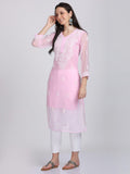 Plain Gala Booti Kurti Set – Grace in Every Detail 🌸 - Chikan Diaries